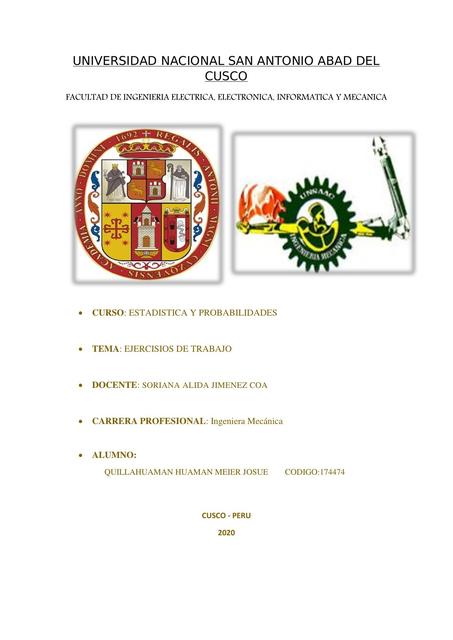 Ejercisios resueltos de estadistica