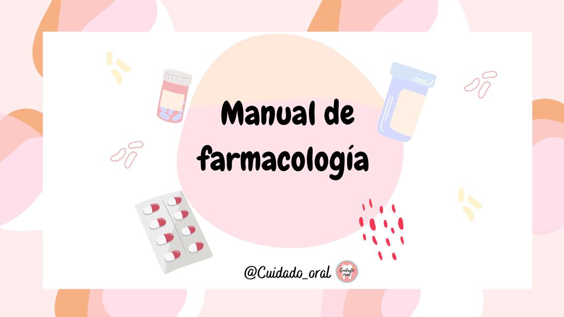 Manual de farmacología