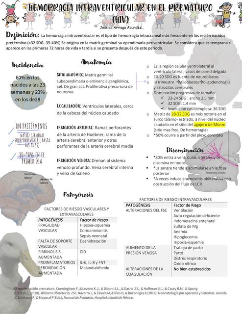 Hemorragia intraventricular prematuros HIV Jess Arriaga Abundez