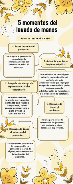 5 momentos del lavado de manos | Aura Ester Peréz Rada | uDocz