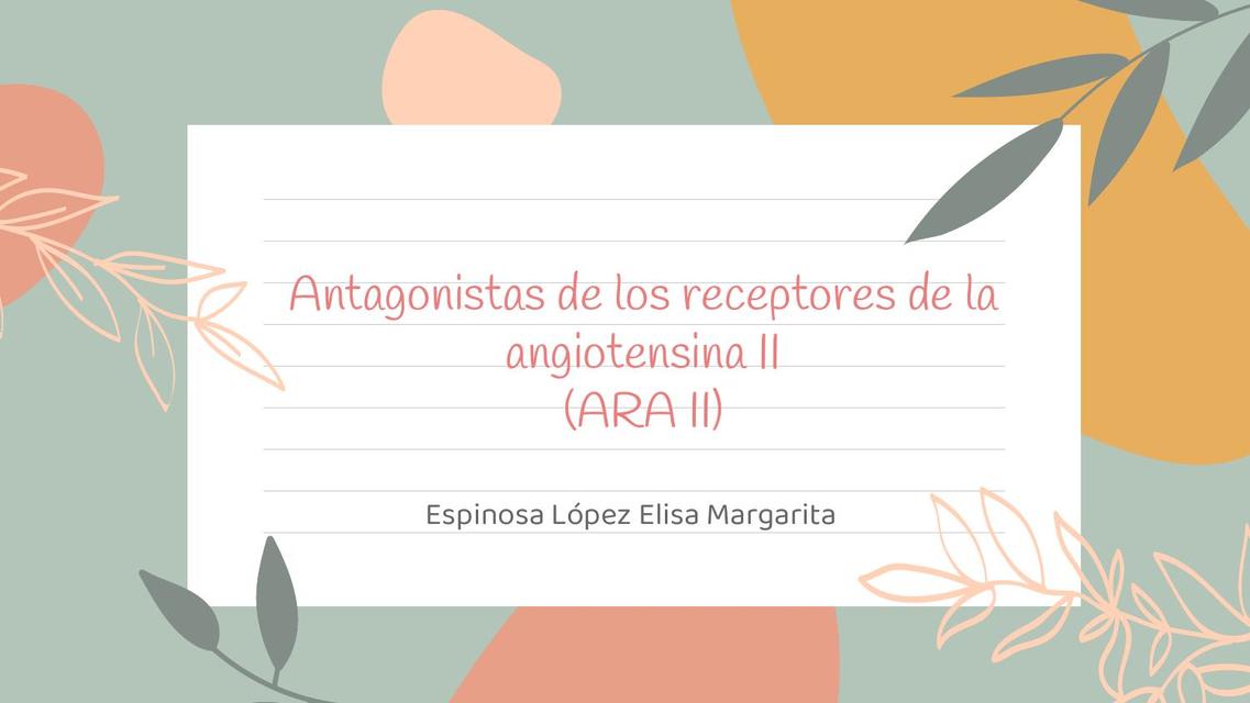 Antagonistas de los receptores de la angiotensina II