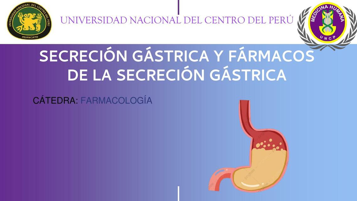 Farmacología de la Secreción Gástrica