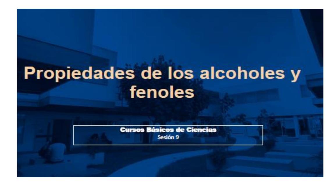 Alcoholes y Fenoles 