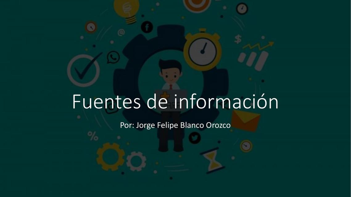 Fuentes de información