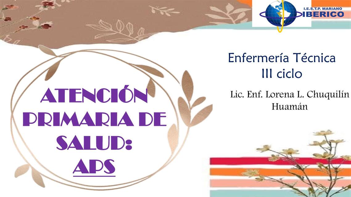 APS Atencion Primaria de Salud | DOCENTE LORENA CHUQUILIN HUAMAN | uDocz