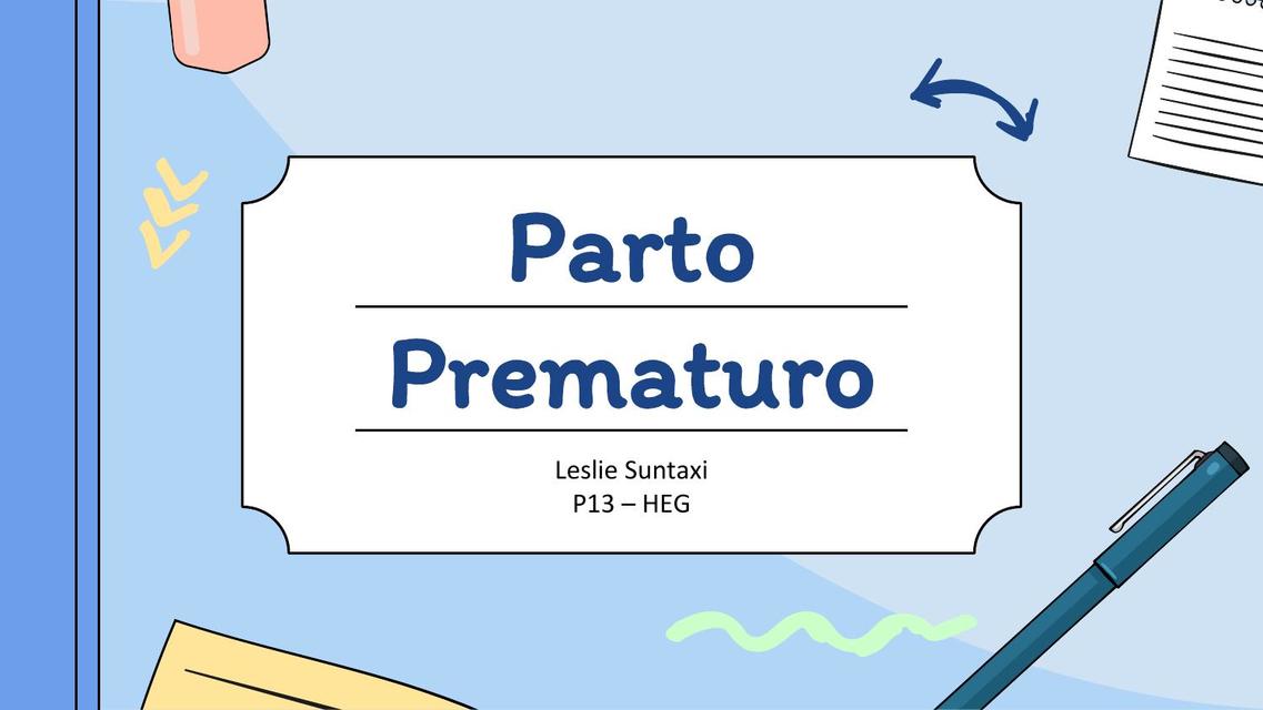 Parto Prematuro