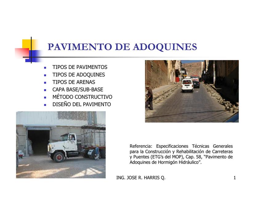 Pavimento de Adoquines 