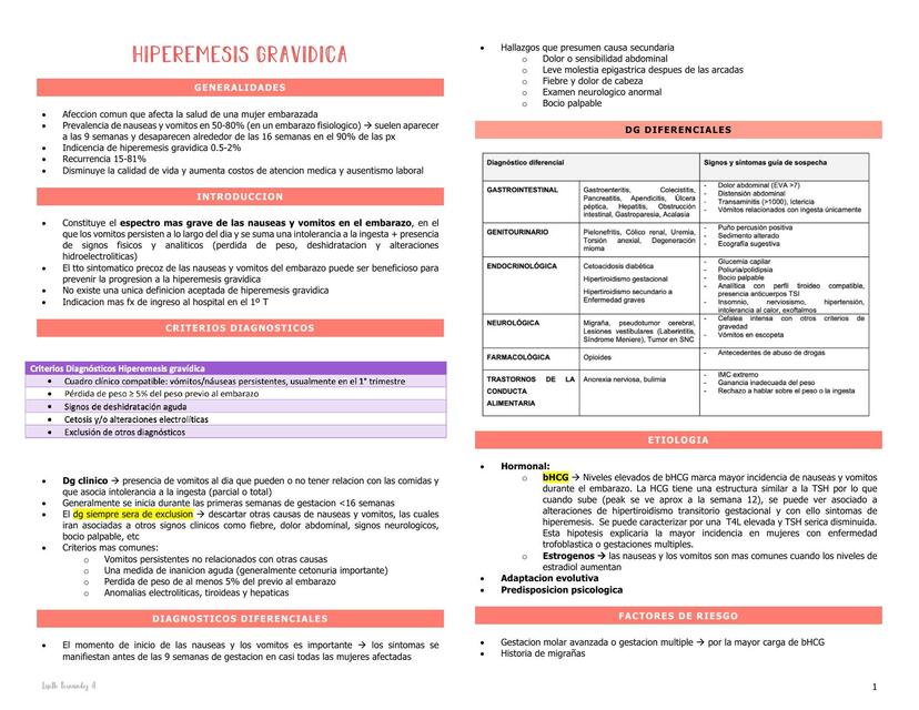 Hiperemesis gravidica | Liseth | uDocz