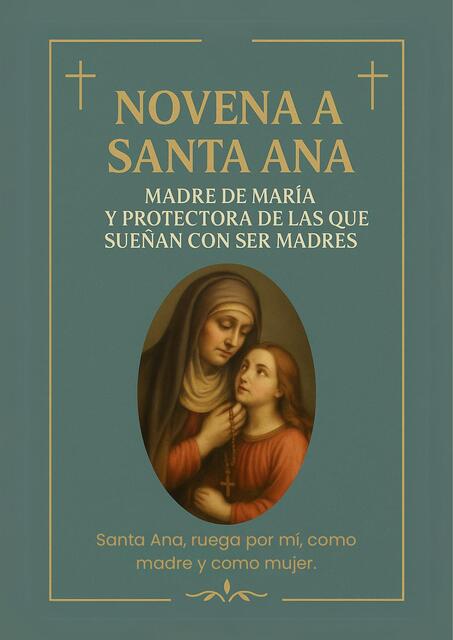 NOVENA A SANTA ANA Madre de María y protectora de | Lis | uDocz