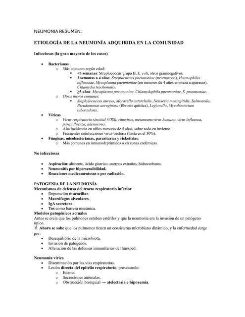 NEUMONIA RESUMEN | Jeffrey Rojas | uDocz