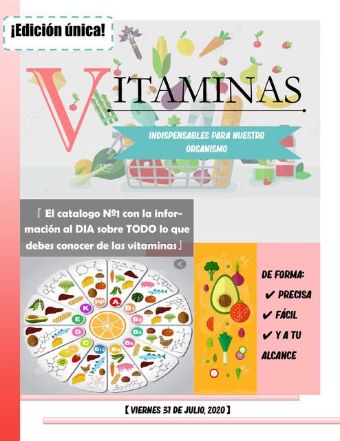 Catalogo Didáctico Sobre Vitaminas