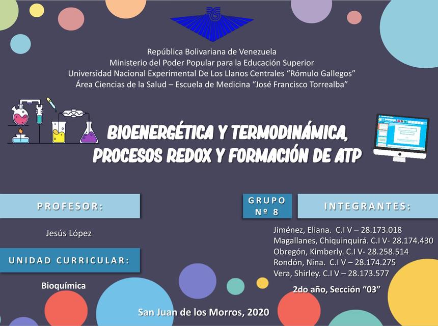 Bioenergética y Termodinámica Diapositivas