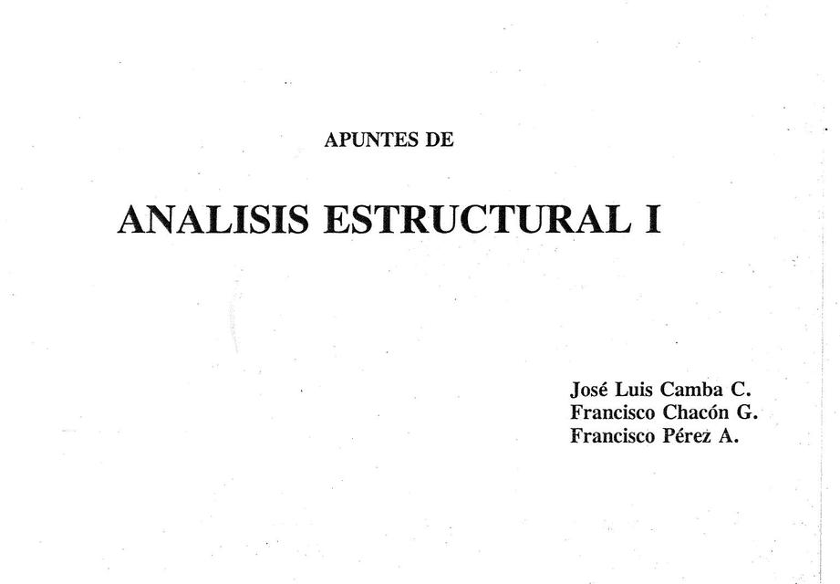 Análisis Estructural 