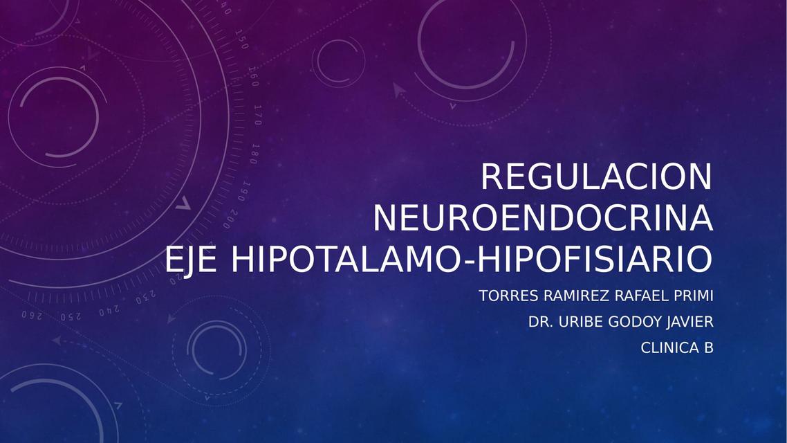 REGULACION NEUROENDOCRINA