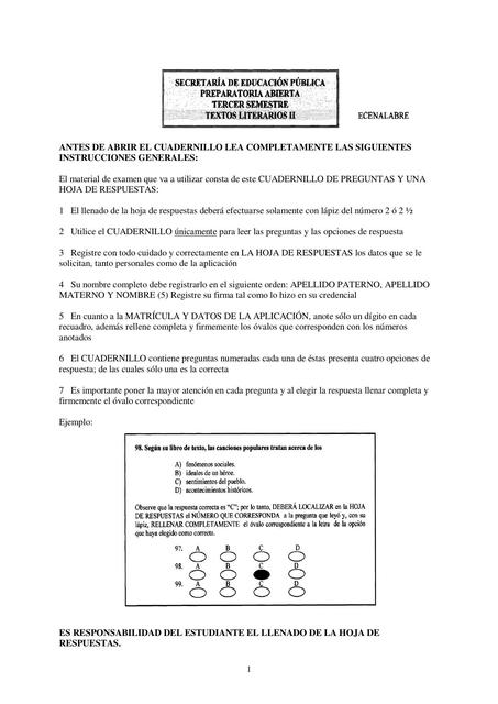 Literarios II (prepa abierta plan 33 materias guias)