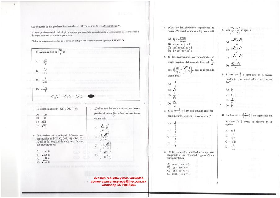 matemáticas VI (PREPA ABIERTA plan 33 asignaturas)