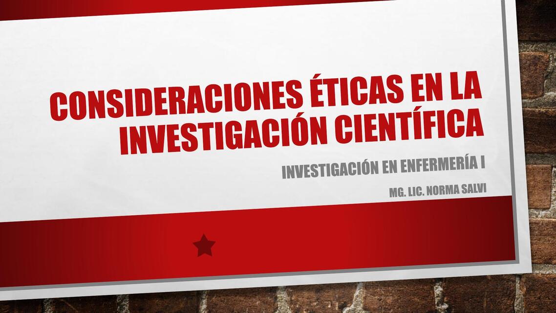 Consideraciones éticas en la investigación científ | Yamila Quintana