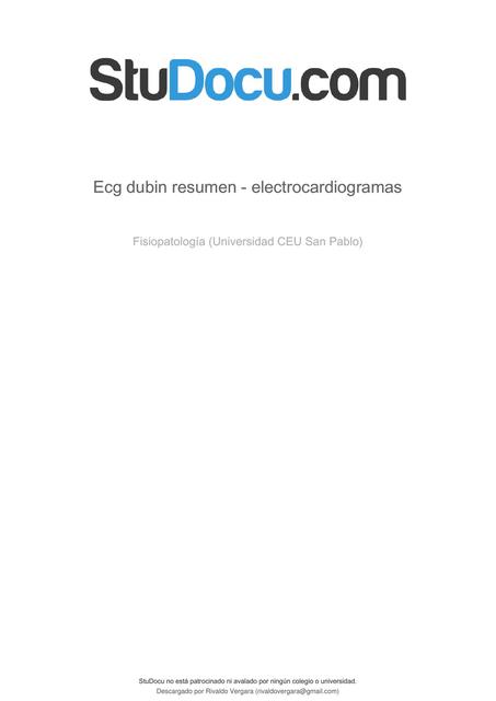 Resumen Electrocardiogramas