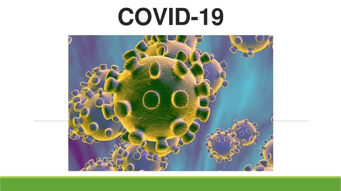 EPIDEMIOLOGIA CORONAVIRUS