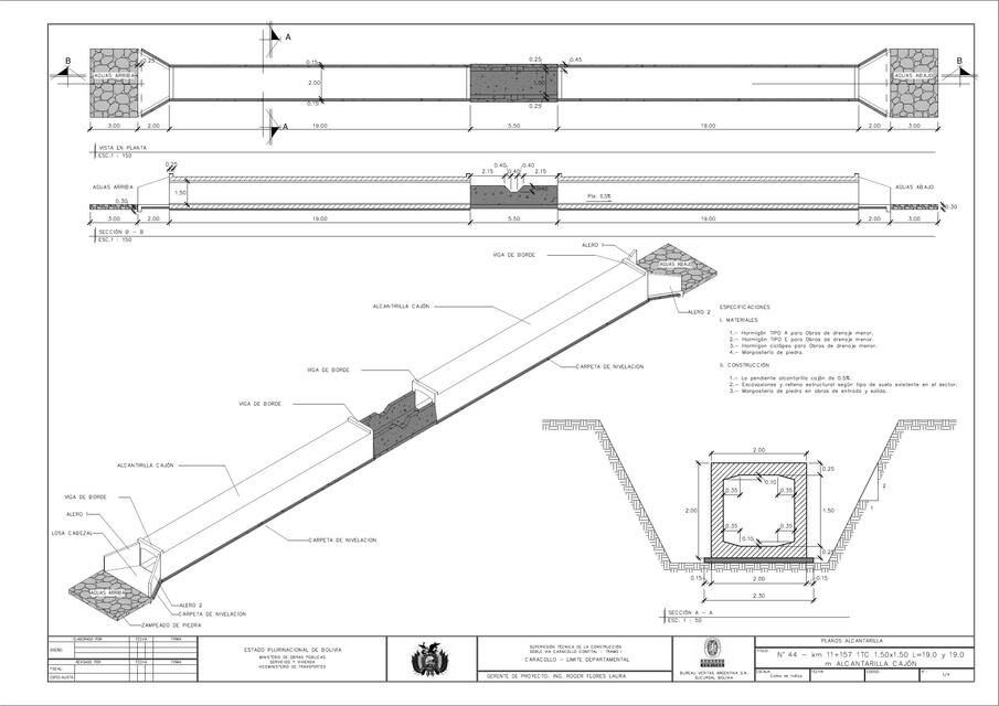 PLANOS PUENTES PASARELA ALC | Andres Ortiz | uDocz