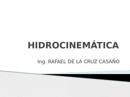 Hidrocinemática