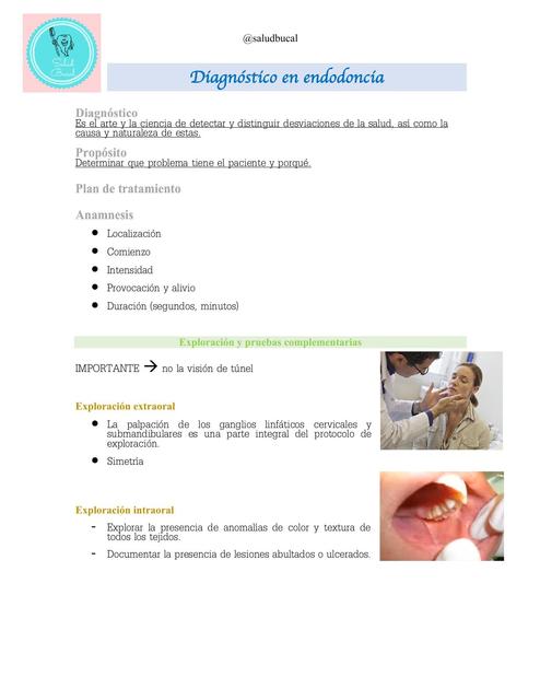 Diagnóstico en endodoncia