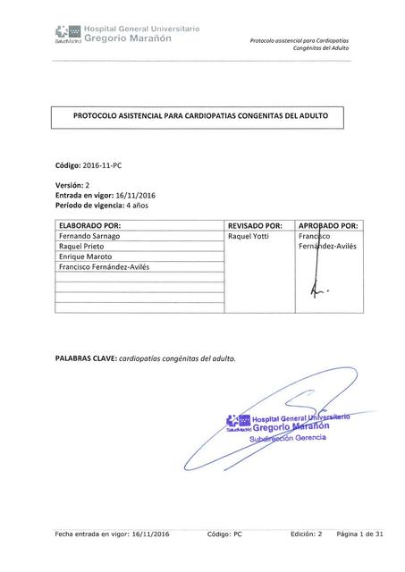 Protocolo Cardiopatias Congenitas Adulto