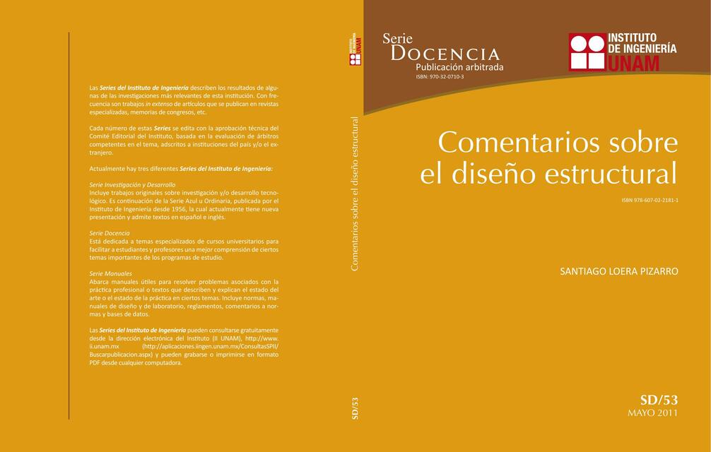 Comentarios Sobre El Diseño Estructural