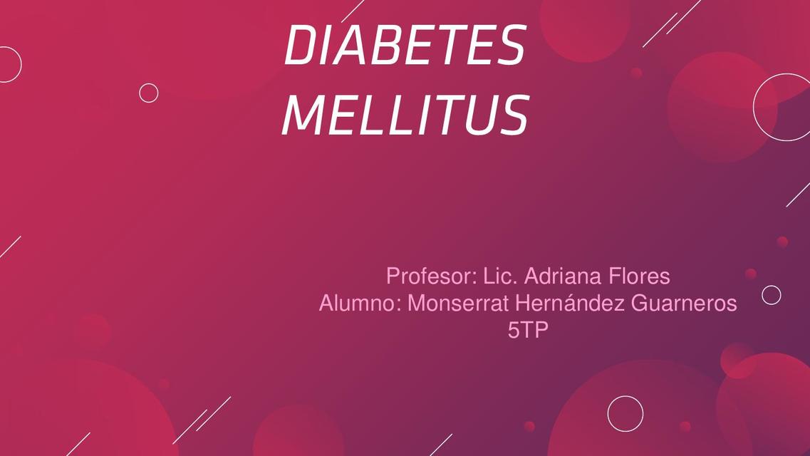 Diabetes mellitus en nutrición