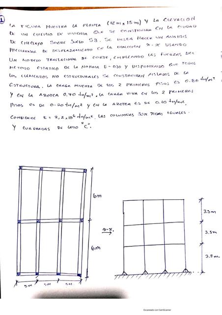 Analisis estático utilizando la norma E 030