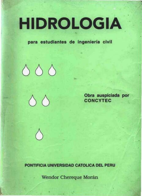 Libro De Hidrología: Estudiantes Ing Civil