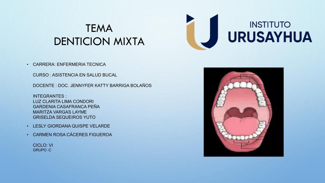 Flashcards de Dentición mixta | Por Leslie Giordana | uDocz