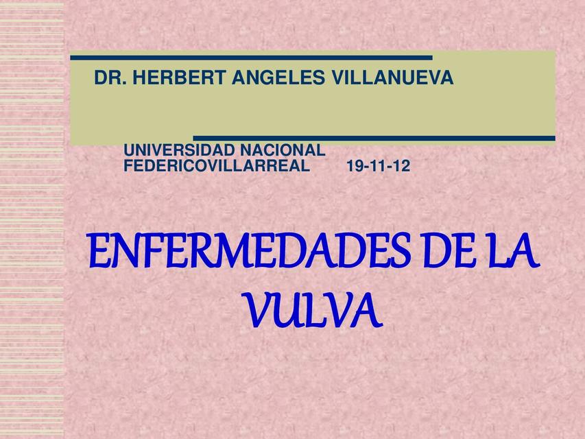 Enfermedades de la Vulva