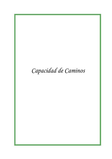 Diseño Y Operación De Caminos