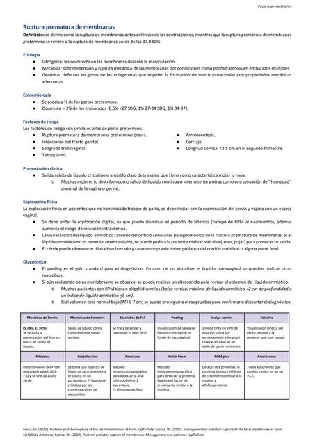 Ruptura prematura de membranas 1