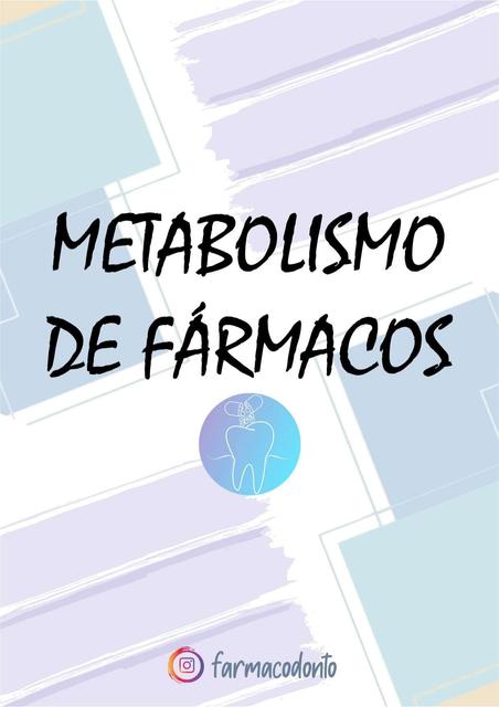 METABOLISMO DE FÁRMACOS