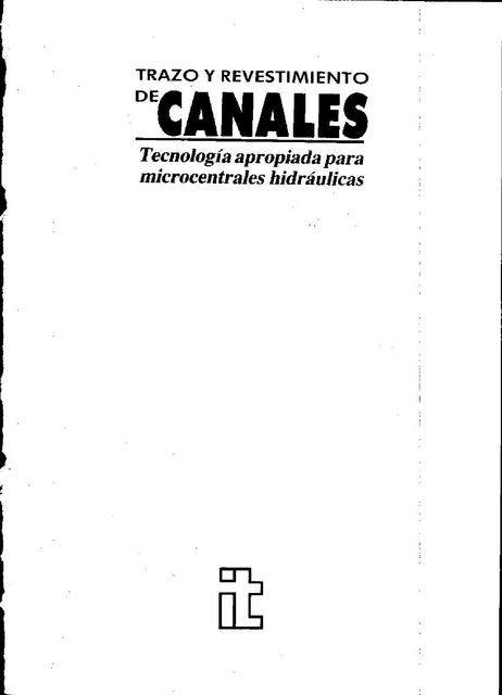 Trazo de Revestimiento De Canales