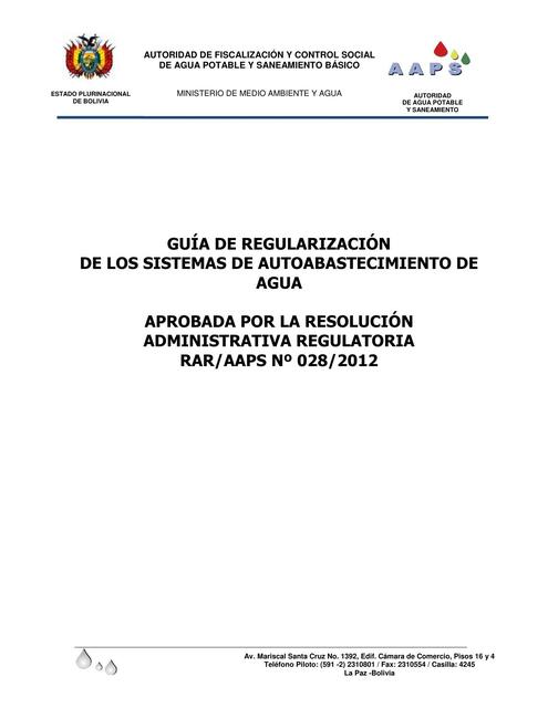 Guia De Regulación De Sistemas De Riego