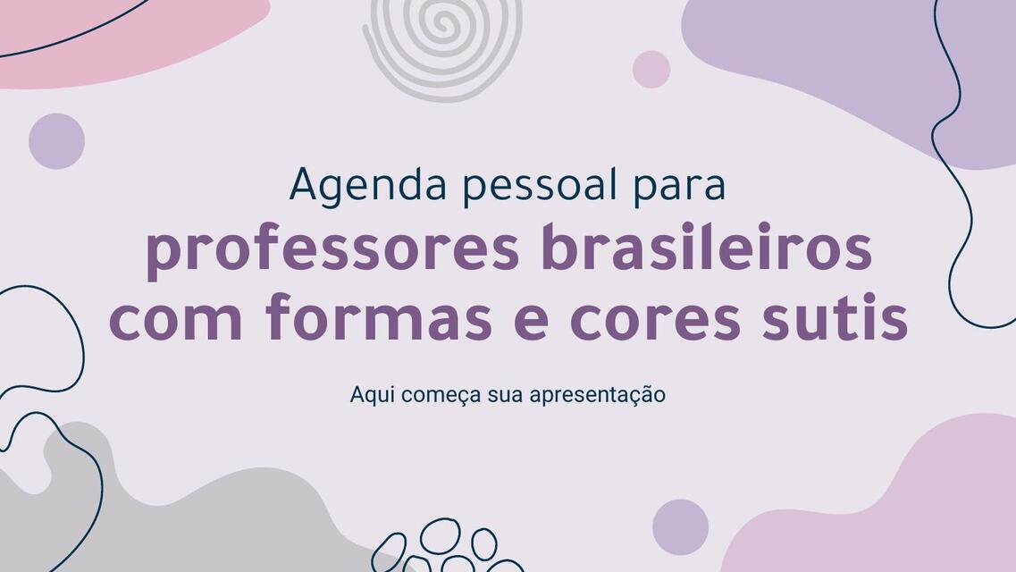 Subtle Shapes Colors Personal Organizer for Brazil | Sandy Kontreraz ...