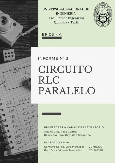 Informe de Circuito RLC paralelo