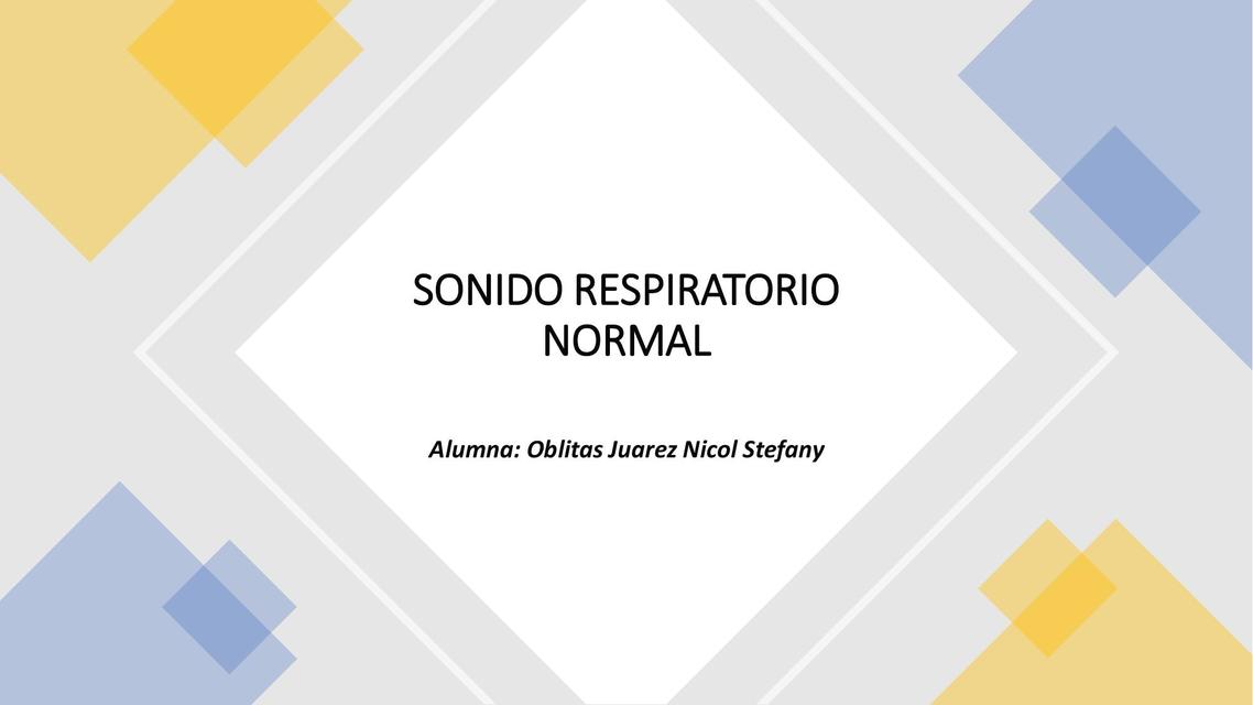 Sonido Respiratorio Normal