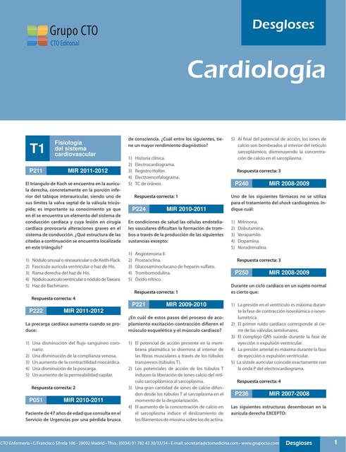 Desgloses Cardiología