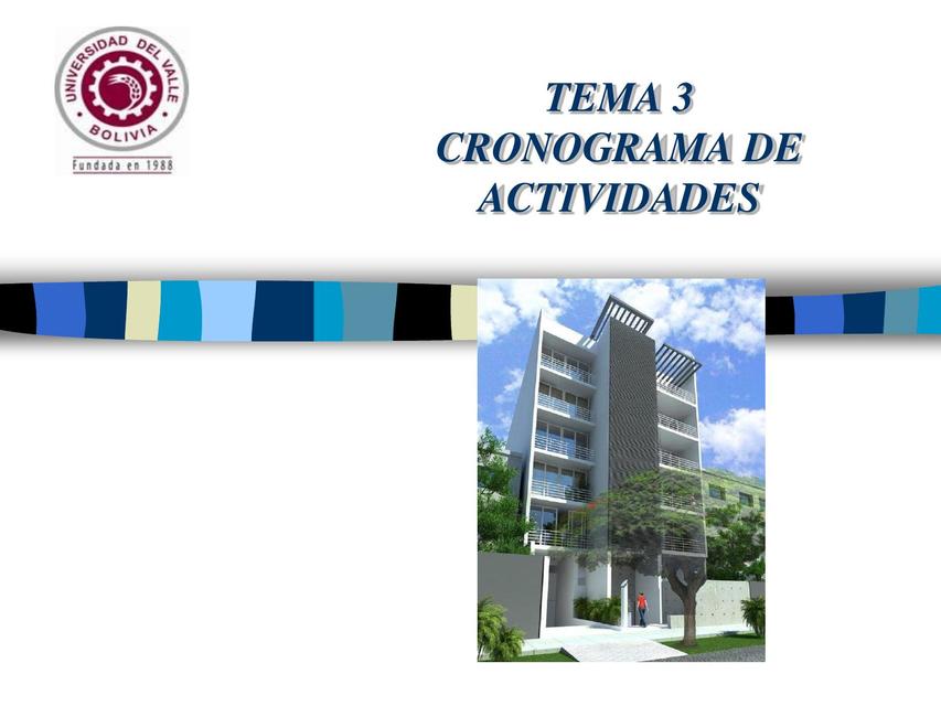 Cronogramas de Obra