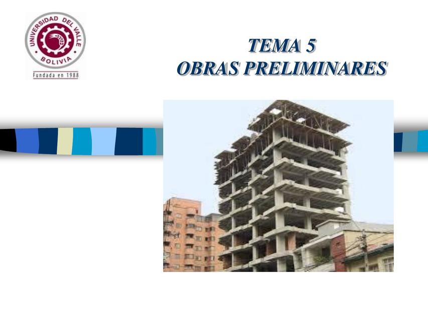 Obras Preliminares