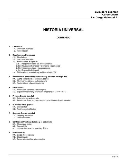 Guía UNAM de Historia Universal