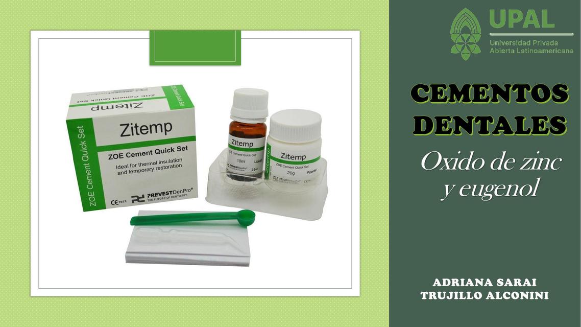 Cementos Dentales | Adri Trujillo | uDocz