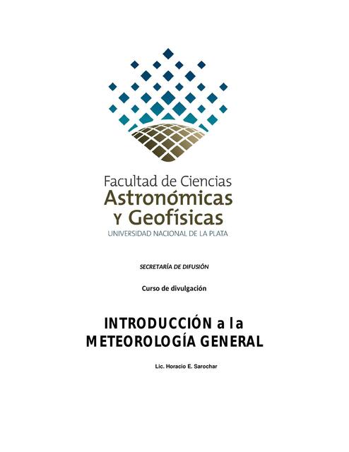 Introduccion A La Meteorologia I