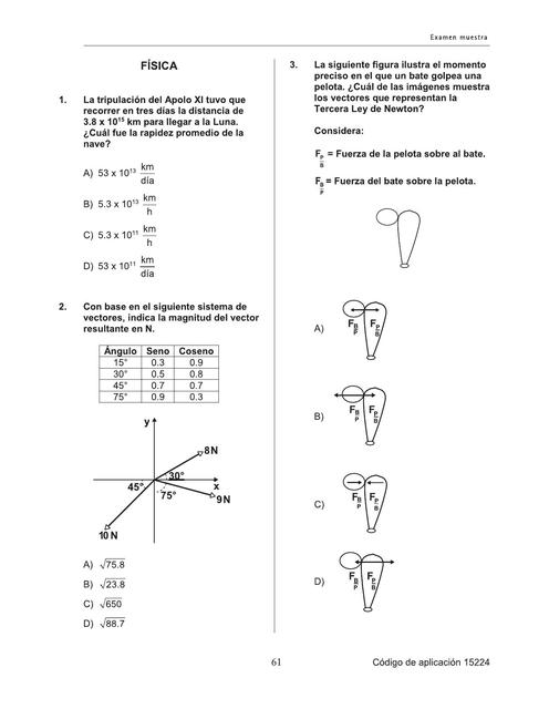 Examen de Física