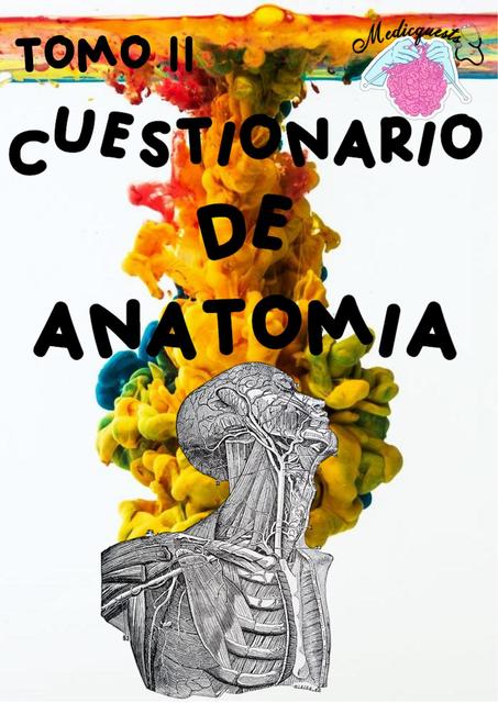 TOMO II CUESTIONARIO DE ANATOMIA