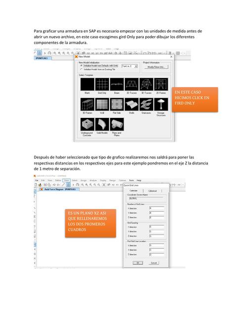 Graficar una armadura en SAP